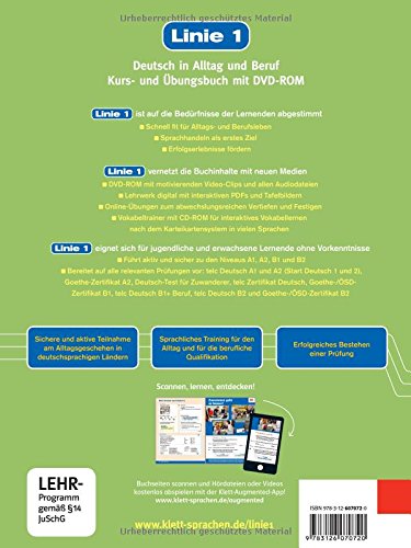 Linie 1 a2.2, libro del alumno y libro de ejercicios + dvd-rom: Kurs- und Ubungsbuch A2.2 mit DVD-Rom