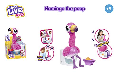 Little Live- Flamingo the Poop, flamenco, mascota (LPG00000)