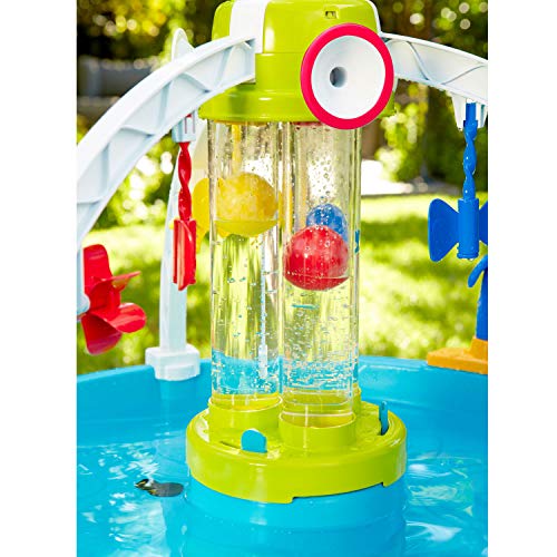 Little Tikes Fun Zone Battle Splash Mesa de Agua - Juego para jardín - Fomenta el Juego Activo e imaginativo - para niños de 3 a 6+ años