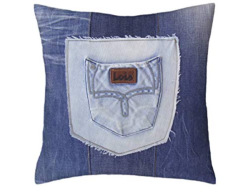 Lois Bolsillo Fundas de Cojín, Polialgodón, 50 x 50 cm, 2 Unidades