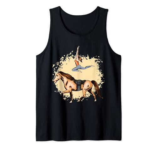 Los amantes de los caballos truco de equitación silla Camiseta sin Mangas