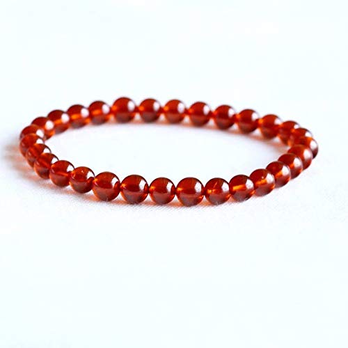 LOVEKUSH BEADS GEMSTONE 1 Strands Natural Orange Garnet Aplome Stretch Bracelet Round Beads 6mm 05056 Code-RR-23188