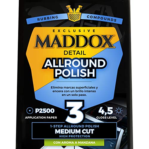 Maddox Detail - Allround Polish - Pulidor de un Solo Paso, Elimina Marcas Superficiales, abrillanta y protegela Pintura del Coche.
