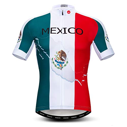 Maillot de ciclismo de los hombres del país Inglaterra de secado rápido de la bici de manga corta de la camisa Tops 3-bolsillos reflectantes