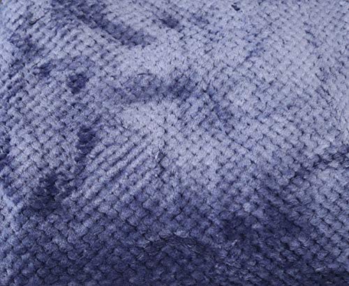 Manta Suave de Microfibra 130 X 160 cm Individual para Sofá, Sillón,Cama, para Adultos y Niños (Azul Marino)