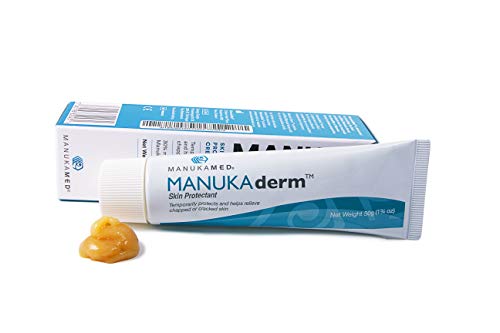 ManukaMed Crema de miel Derm Manuka para psoriasis, neurodermitis, pomada, eccema y psoriasis, crema de acné, 50 g
