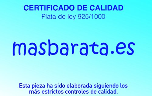 MASBARATA.ES Collar Cuero Marron con Cabeza DE Caballo DE Plata DE Ley 925/1000