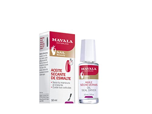 Mavala Oil Seal Dryer Aceite Secante Instantáneo de Uñas con Aceite de Algodón y Vitamina E, Anti-Oxidante, 10 ml