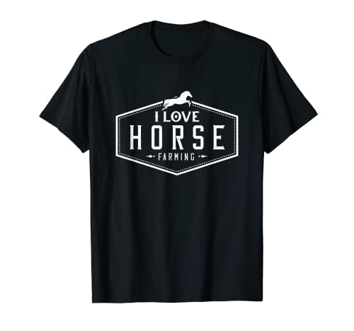 Me encanta la cría de caballos Granjero Caballos Granja Camiseta