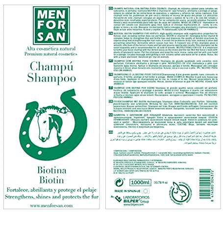 MENFORSAN - Champú biotina para caballos 1L