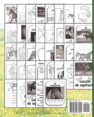 Mi caballo y yo Equitación: Para las pequeñas amazonas que aman a los caballos / Cuaderno de bitácora pre-rellenado para ser completado