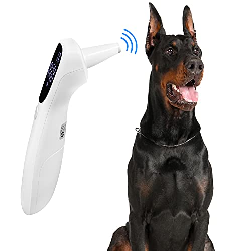 MINDPET-MED Termómetro de perro sin contacto, termómetro de oído para perros y, termómetro veterinario, medición rápida de la temperatura de la mascota en 1 segundo, garantía de 12 meses