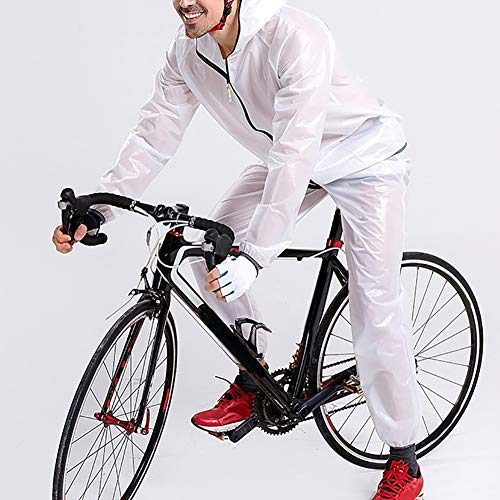 Momangel EquitacióN Deportiva PráCtica Dividida Impermeable Pantalones De Lluvia Conjunto Bicicleta Exterior Impermeable Traje De Montar Poncho Solar Equipo De EquitacióN Green M