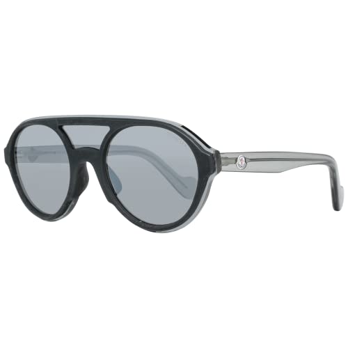MONCLER ML0052 01C 00 Gafas de Sol, Negro (Nero Lucido/Fumo Specchiato), 0 Unisex Adulto