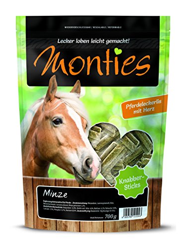 Monties Palitos de Menta prensados para Caballo, tamaño Aprox. 4,5 cm de diámetro, 700 g