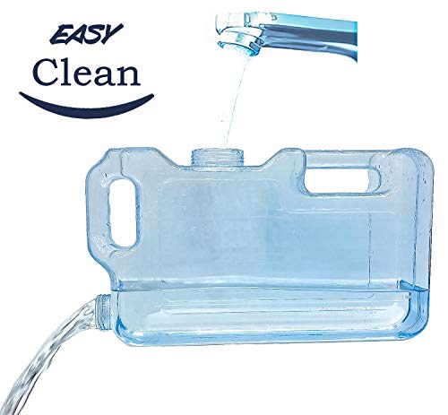 Mr. Castle Dispensador de Agua fría para Nevera.Garrafa con Capacidad 3 litros. Botella de plástico PETG Reutilizable. Fuente para Agua, Bebidas, Playa, Camping, Oficina. (3 litros)