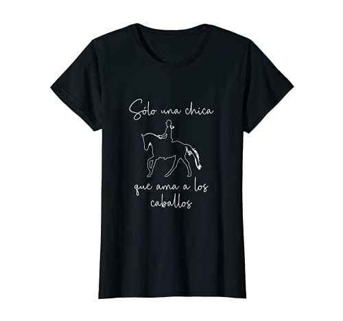 Mujer Chica que ama a los caballos equitación animales picadero Camiseta