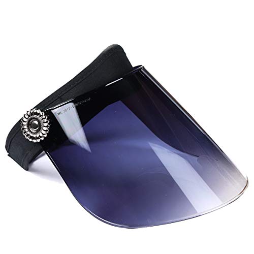 Mujeres UV Protección Sombrero Solar Visera Gorra Verano Anti-UV Sombrero (Velcro Negro)