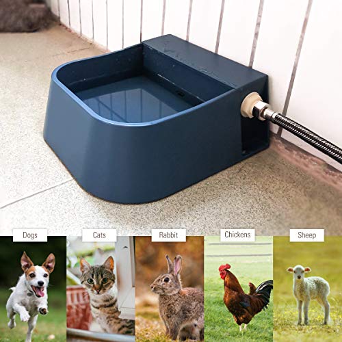 Namsan Bebedero flotante para mascotas automático para perros, gatos, gallinas, patos, caballos, ovejas