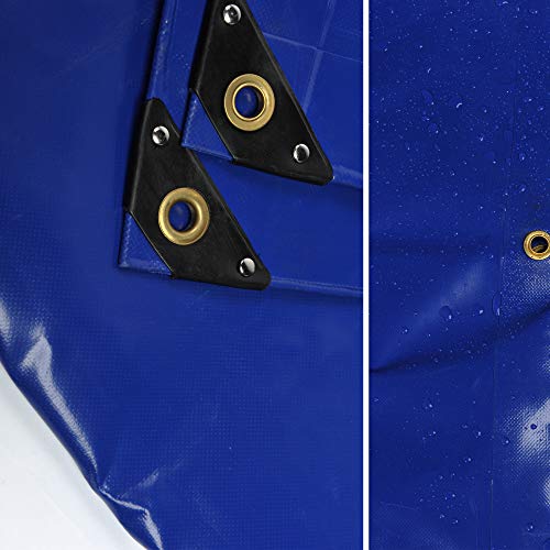nemaxx Lona de protección PLA32 Premium 300 x 200 cm; Azul con Ojales, PVC de 650 g/m², Cubierta, Lona de protección. Impermeable y a Prueba de desgarros, 6m²