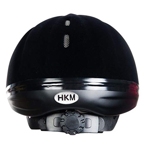 New Flock HKM 8162, Casco de equitación, Unisex Adultos, color Negro, L (58-61cm)