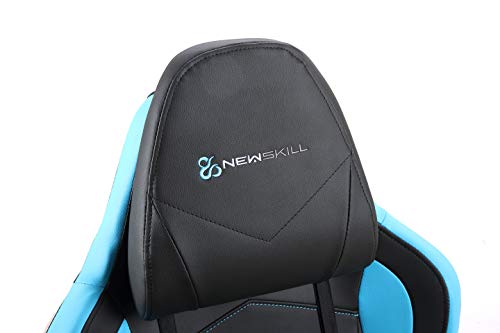 Newskill Takamikura - Silla gaming profesional (inclinación y altura regulable, reposabrazos ajustables, reclinable 180º), Color Azul