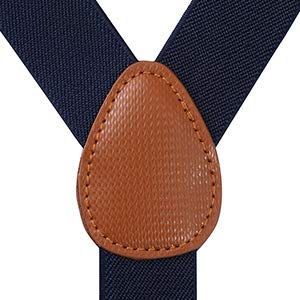 Niños Tirantes Conjuntos de pajarita - Tirantes ajustables en forma de Y con Pajaritas (Azul marino& Puntos blancos+Azul marino Punto de onda corbata de moño, 85cm (8 ans - 5 pieds de hauteur))