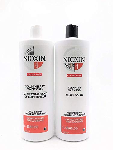 Nioxin Sistema 4, limpieza y terapia del cuero cabelludo, acondicionador doble, 1 l
