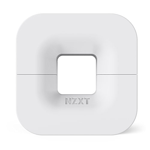 NZXT Puck - Gestión de cables y montura de auriculares - Tamaño compacto - Construcción de silicona - Potente imán para montaje en caja de ordenador - Blanco