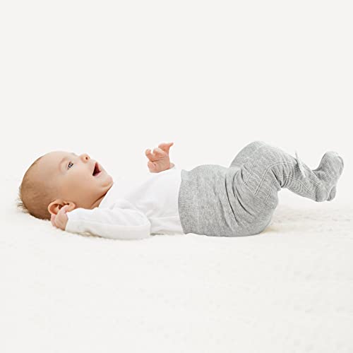 OioTuyi Mallas tejidas para bebé Leggings de algodón sin costuras Paquete de 3 pantimedias para niñas Bebés recién nacidos Niños pequeños 0-2Y
