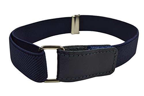 Olata Cinturón Elástico para los Niños/Niñas 1-6 Años con Hook y Loop Fijación. Azul Marino