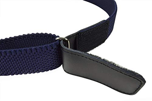 Olata Cinturón Elástico para los Niños/Niñas 1-6 Años con Hook y Loop Fijación. Azul Marino