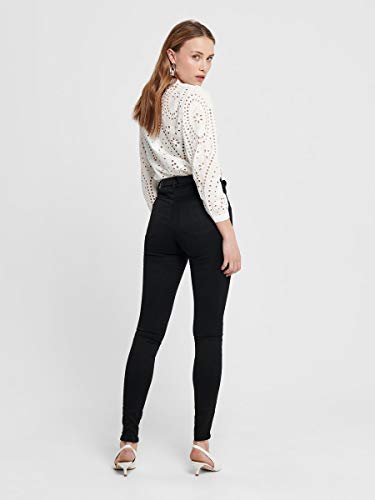ONLY Onlroyal High SK Pim600 Noos 15093134 Jeans, Negro (Black), M/30L para Mujer