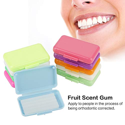 Ortho Wax-50 pcs Alivio con sabor dental Ortho Wax Brace Fruit Scent Gum Irritation Set