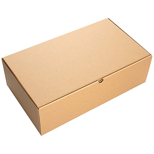 packer PRO Pack 25 Cajas Carton Envios Automontables para Ecommerce y Regalo Kraft, Extra Grande 46x26x14cm