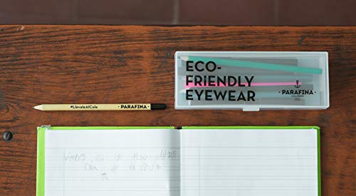 PARAFINA Tamesis Gafas para Pantallas para Hombre y Mujer, Filtro Luz Azul, Gafas Eco-Friendly Antirreflectantes, Montura Eco-friendly, color Negro