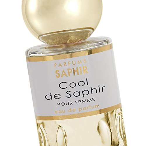 PARFUMS SAPHIR Cool - Eau de Parfum con Vaporizador para Mujer, Fresh, 200 Mililitros