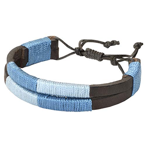 PELPE - Cinturón argentino de piel, con pulsera de hilo y cuero a juego. Cinturón bordado sobre cuero, para hombre y mujer. Cinturones argentinos Polo