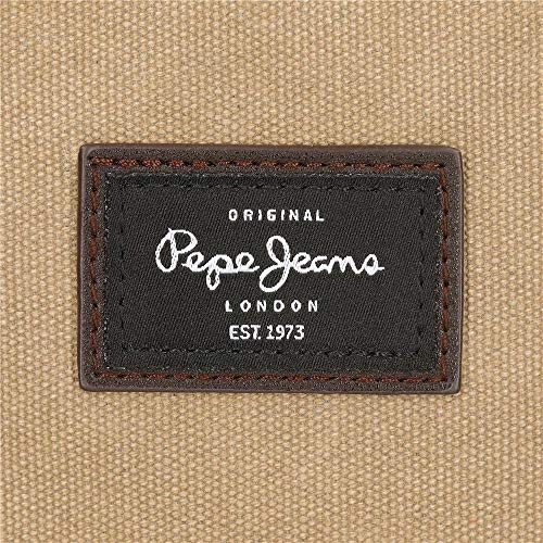 Pepe Jeans JASP Bandolera Pequeña Marrón 15x19,5x6 cms Algodón y PU