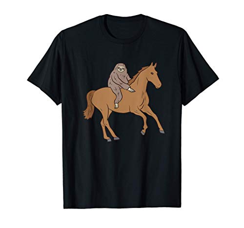 Pereza en el caballo La pereza divertida cabalga en el Camiseta