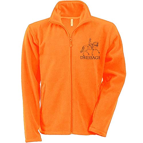 Pets-easy - Forro polar de equitación (talla XL), color naranja