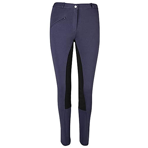 Pfiff 101197 - Pantalones de equitación para mujer, color Azul (Blau/Schwarz), talla 36