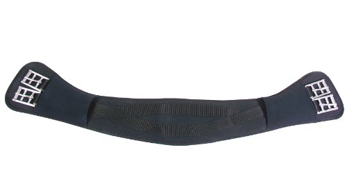 PFIFF Anatomischer PFIFFsoft Sattelgurt - Cincha para Caballo, Color Negro, Talla 50 cm