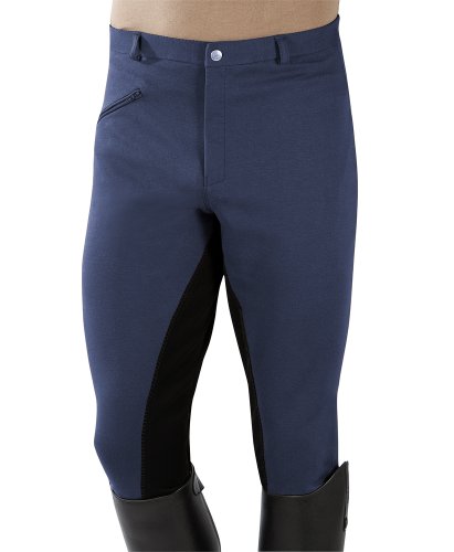 PFIFF - Pantalones de equitación con culera para Hombre Azul Multicolor Talla:48