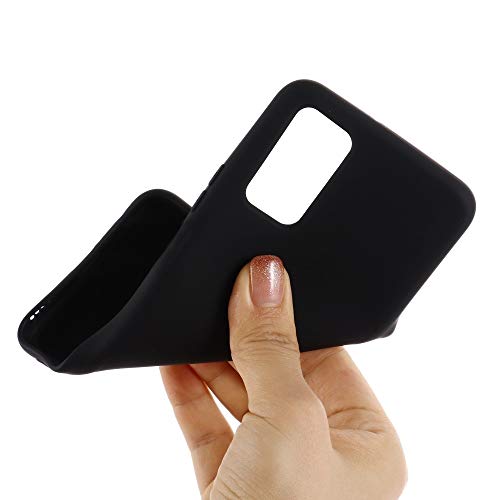 PHONETABLETCASE+ / for Compatible with Huawei Honor Play 4T Pro Silid Color Liquid Silicone Afile Funda Protectora Funda Protectora,Protección de la Cubierta de la Cubierta a Prueba (Color : Negro)