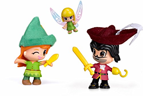 Pinypon Set con Figuras de Peter Pan, Garfio y Campanilla (Famosa 700012738)