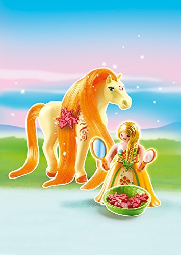 PLAYMOBIL - Princesa Sol con Caballo Playsets de Figuras de jugete (6168)