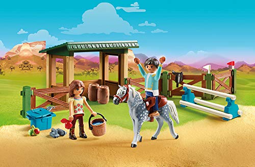 Playmobil Spirit Riding Free, Pista de Equitación con Lucky & Javier