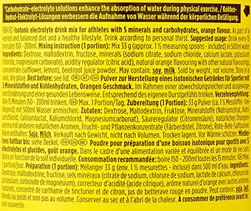 PowerBar Isoactive Orange 600g - Bebida Deportiva Isotónica - 5 Electrolitos + C2MAX