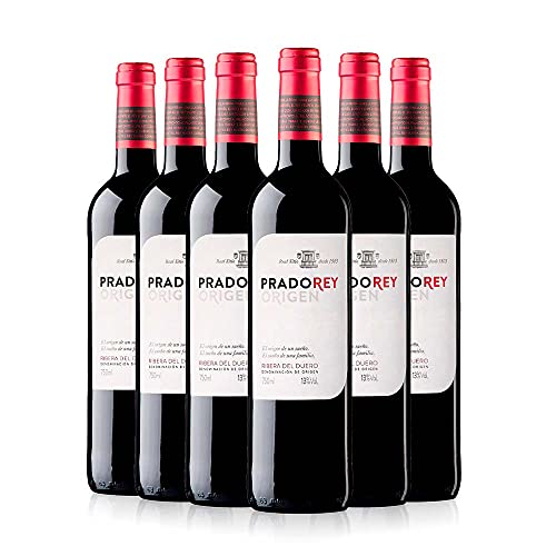 PRADOREY Roble Origen - Vino tinto - Roble - Ribera del Duero - 95% Tempranillo, 3% Cabernet sauvignon, 2% Merlot - Vino joven con ligero paso por barrica y tinaja - 6 Bot - 0,75 L